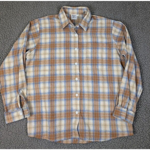 Princess Polly Plaid Oversized Flannel Button-up Shirt Shacket Size S/M - Picture 1 of 10